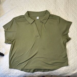 Old Navy Go-Dry Ultralite Polo Shirt XL
Olive Green Short Sleeve Lightweight